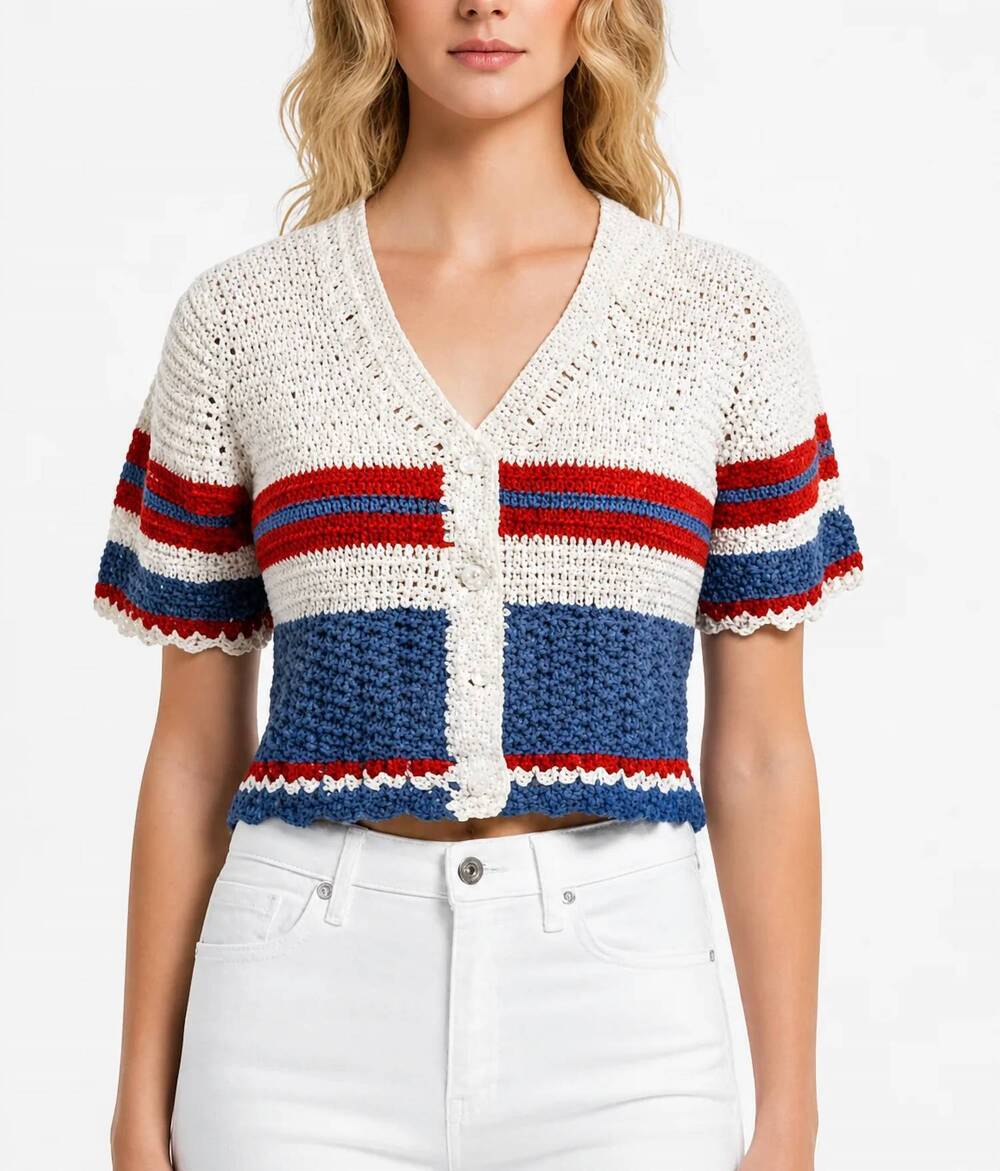 NEW ANNA CATE brittney top in crochet dream